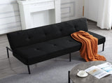 69.88 Inch Convertible Futon Sofa Bed, Multi-Functional Foldable Sofa with Polyester Upholstery, B347P506089