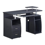 ZNTS Complete Computer Workstation Desk With Storage, Espresso 67144327