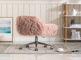 Modern Faux fur home office chair, fluffy chair for girls, makeup vanity Chair 66253460