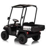 24V XL Kids Electric Ride on Truck w/RC - Spacious 20in Wide Seat, Removable Sunshade, Dual-Motor W1578P204023