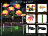 Solar Lights Outdoor Waterproof for Garden Decor, 4 Pack Garden Lights for Outside, Outdoor 37833788