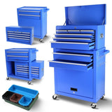 Rolling Tool Chest with Wheels and 8 Drawers, Detachable Large Tool Cabinet with Lock for Garage, W1239132602
