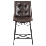 Brown Tufted Counter Height Stool B062P153530