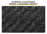 52"x18" Black Awning, Iron Frame, Corrugated Steel Tile Coating 04235187