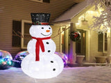 60*60*120cm 30.00V 3.60W Snowman Snow Fleece Garden Snowman Decoration White 04827408