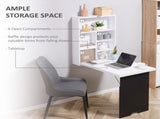 Wall Mounted Foldable Desk-White 46088272