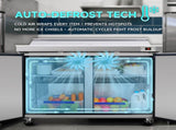 Orikool 48 IN Commercial Refrigerators Sandwich&Salad Prep Table with a Butcher Block Cutting Board, W2095126122
