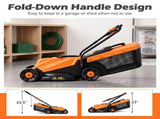 12 Amp Corded Electric Push Lawn Mower, 13" Cutting Width with 3 Cutting Heights, 8 Gallon Grass 67344584