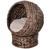 19.75" L x 16.5" W x 23.5" H cat bed with upholstered, cat basket bed cat house 62805629