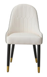 Modern Dining Chairs Set of 2 pcs Faux leather Dining Chair with Metal legs for Living Room/Dining W509P167720