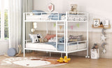 Full Over Full Metal Bunk Bed, White MF310408AAK