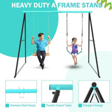 Porch Swing 2 Seats, 440lbs Weight Capacity Swing Stand, Heavy Duty A-Frame Swing, Swing Stand 11483538