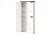 72" Tall Farmhouse Freestanding Kitchen Storage Cabinet, Pantry Cabinet with Adjustable Shelves for 44219382