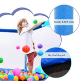 ZNTS 55'' Toddlers Trampoline with Safety Enclosure Net and Balls, Indoor Outdoor Mini Trampoline for 97028699