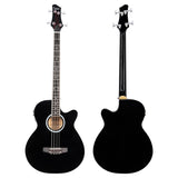 ZNTS GMB101 4 string Electric Acoustic Bass Guitar w/ 4-Band Equalizer 17236582