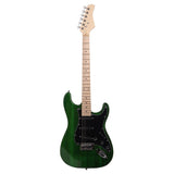 ZNTS ST Stylish Electric Guitar with Black Pickguard Green 04945098