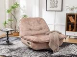 Natural brown recliner, reclining lazy mobile phone holder, large and comfortable reading W1170P183282