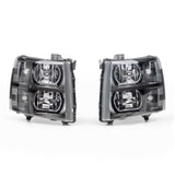 ZNTS Headlights For 2007-2013 Chevy Silverado 1500 2500HD 3500HD Clear Projector 93903062