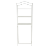 3-Tier Metal Over the Toilet Bathroom Storage Shelf, White 01877577