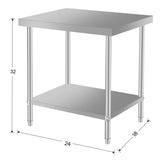 24''*18'' Commercial Work Table for Restaurant and Home Stainless Steel Kitchen Prep Table with W3167P300148