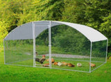 6.5 x 10 ft Large Metal Chicken Coop, Walk-in Poultry Cage Chicken Hen Run House with Waterproof 66260065