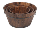 Outdoor Reinforced And Anticorrosive Wooden Pot Set Of Three 35284296