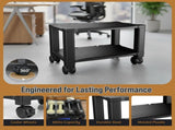 2-Tier Office Desk Organizer Rolling Cart 92040865