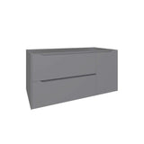DAX Cenit Single Vanity Cabinet with 2 Drawers 1 Door 40 Inches Matt Mist B2702P227050