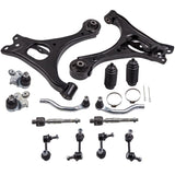ZNTS 14Pcs Suspension Kit Front Lower Control Arms for Honda Civic 2006-2011 K620383 02035792
