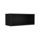 ZNTS Wall Cabinet 12" H, 1 Spacious Shelf, Black B097P250900