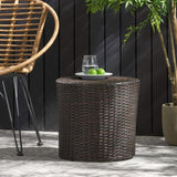 ZNTS KINGSTOWN RD BARREL SIDE TABLE 52644.00MBRN