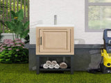 20" Small Bathroom Vanity with Sink & Hot and Cold Faucet, Freestanding Bathroom Cabinet with White W688P224410