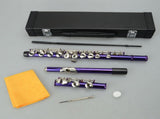 Cupronickel C 16 Closed Holes Concert Band Flute Purple 93412318