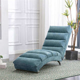 COOLMORE Linen Massage Chaise Lounge Indoor with Remote Control,Ergonomic Electric Massage Long W39539624