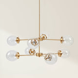 8-Light Metal Chandelier with Globe Bulbs B035P264529