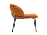 set of 2 dinning chair Brown seat black leg W370P193939