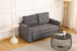 55"3 Fold Sofa,Convertible Futon Couch sleeper sofabed,Velvet linen fabric ,Perfect for Small W2791P306820