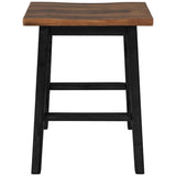 TOPMAX Farmhouse Rustic 2-piece Counter Height Wood Kitchen Dining Stools for Small Places, N717P202397B