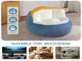 Oversized Bean Bag Chairs,Multicolor Faux Fur Couch Filled with Shredded Sponge,Large Lounger Sofa 52229130