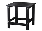 36*36*47cm Single Layer Square HDPE Side Table Black 05086135