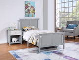 Connelly Reversible Panel Twin Bed Gray/Rockport Gray B02263749