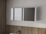 White Medicine Cabinet with Included Mirrors and 2 Doors B062P252186