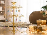 3ft Wrought Iron Christmas Tree, Metal Ornament Display Tree Stand for for Holiday Party Home Decor, 73172149