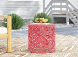 Outdoor Metal end Table -Large 73605.00DCRL
