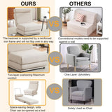 Single Sofa Chair Foldable Single Sofa Bed with Pillow,Portable Foldable Sofa Bed,Leisure Sofa W2113P181633