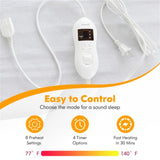 80 X 78 Electric Heated Mattress Pad with Adjustable Temperatures 10 H Timer 70195102