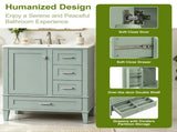 30" Bathroom Vanity, Modern Bathroom Cabinet with Sink Combo Set, Bathroom Storage Cabinet with 1 N729P370363F