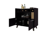 Wengue Bar Cabinet Wine Storage & Display B062P290228