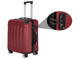 3-in-1 Portable ABS Trolley Case 20" / 24" / 28" Wine Red 20888432