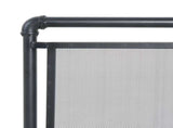 Celeste 1 Panel Iron Fireplace Screen 36" W x 29" H, Black N775P386833B